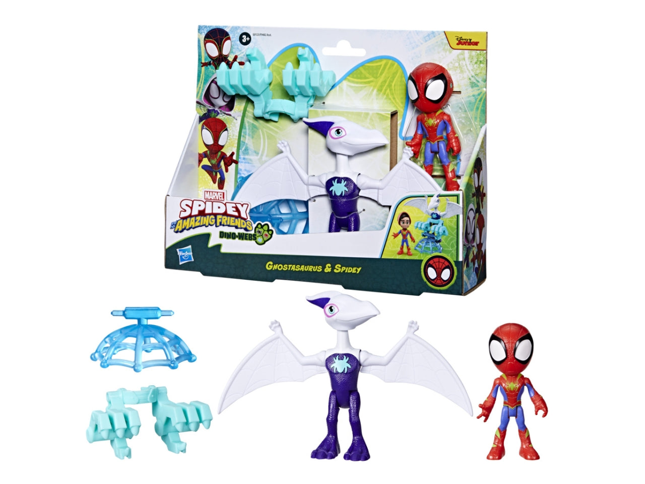 Set Spidey Dino con Personaggio Marvel e Accessori: Spidey e I Suoi Fantastici Amici per Bambini 3+ | Dimensioni 6,7x25,4x20 - Hasbro