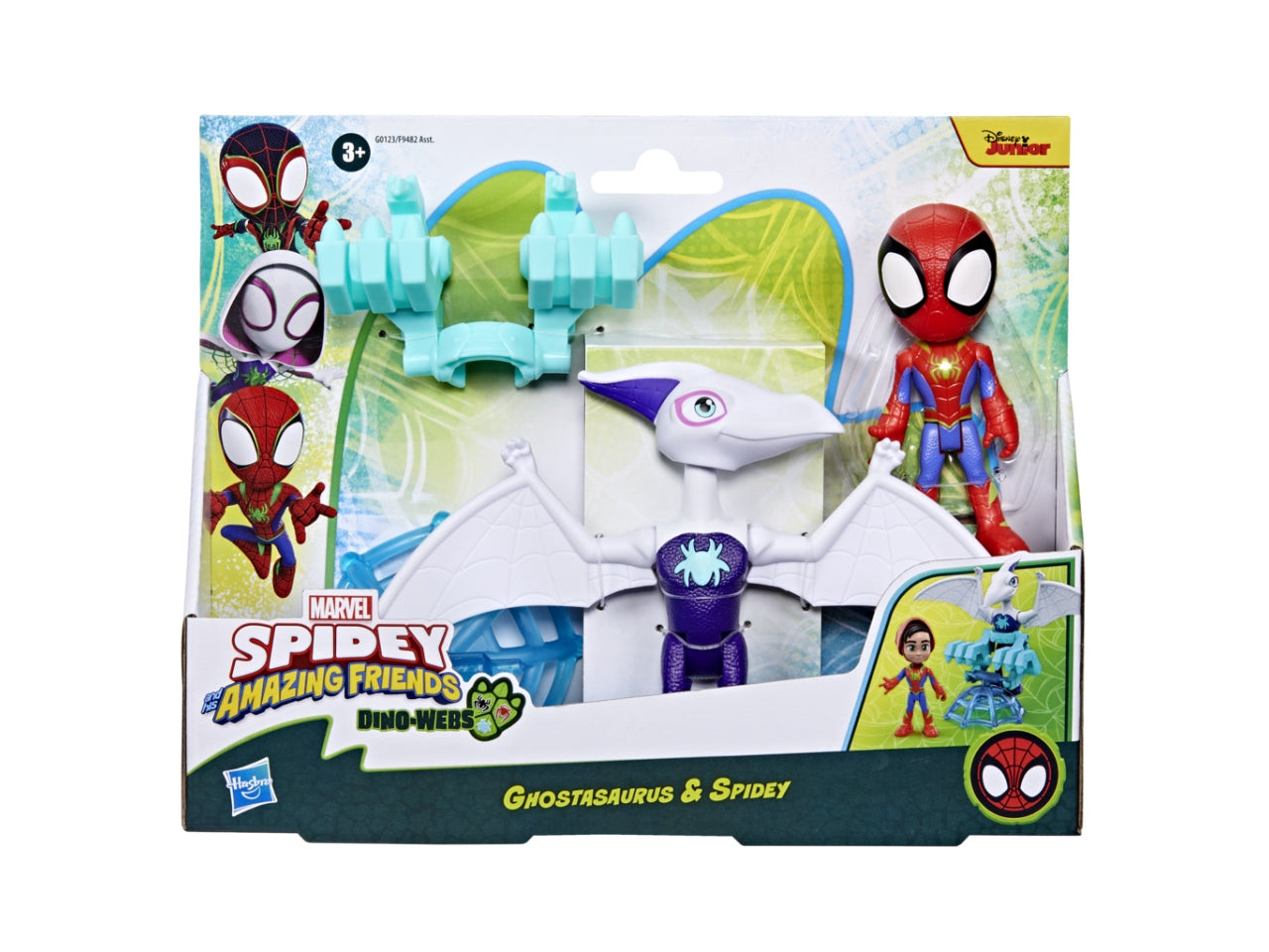 Set Spidey Dino con Personaggio Marvel e Accessori: Spidey e I Suoi Fantastici Amici per Bambini 3+ | Dimensioni 6,7x25,4x20 - Hasbro