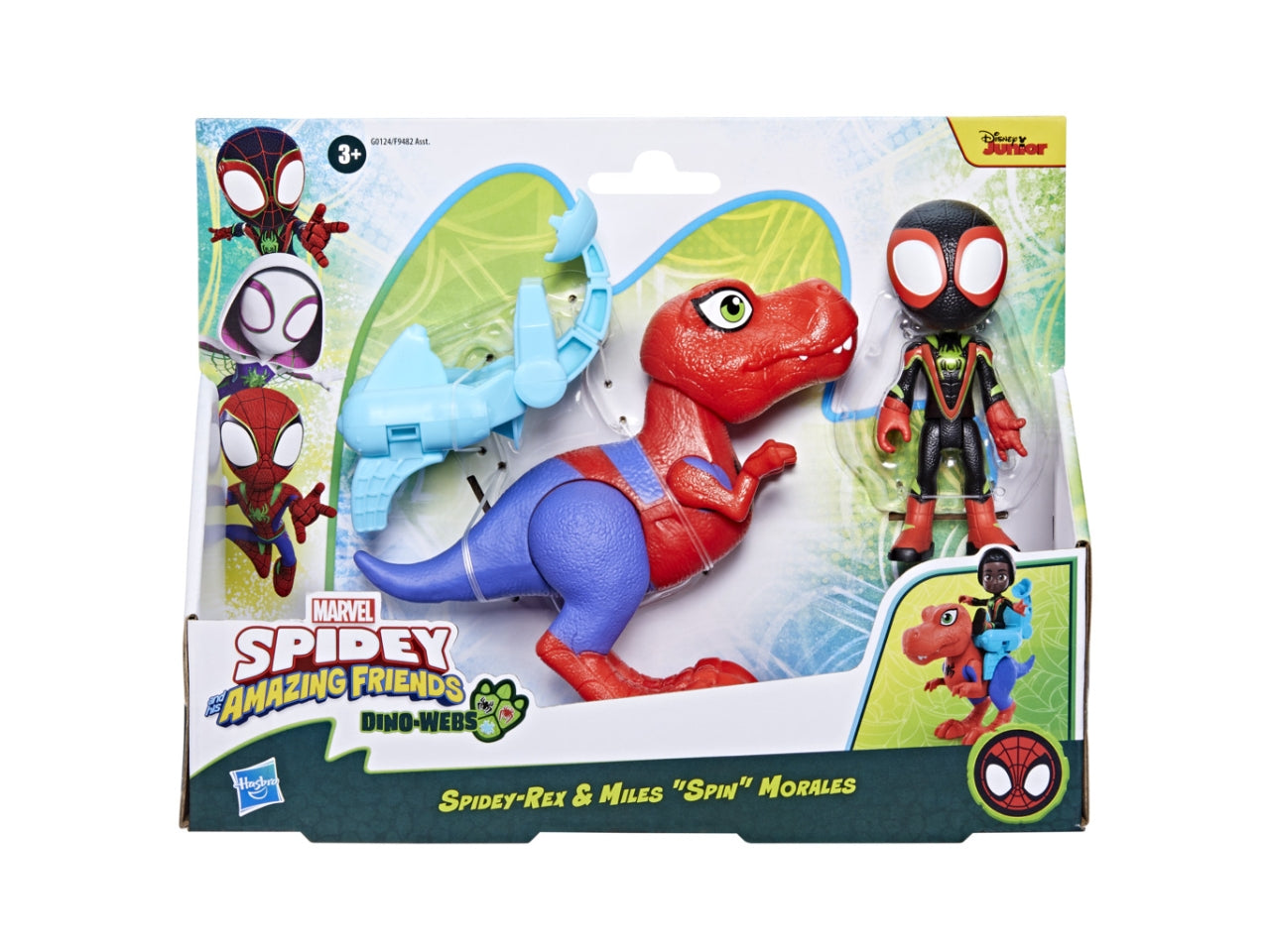 Set Spidey Dino con Personaggio Marvel e Accessori: Spidey e I Suoi Fantastici Amici per Bambini 3+ | Dimensioni 6,7x25,4x20 - Hasbro