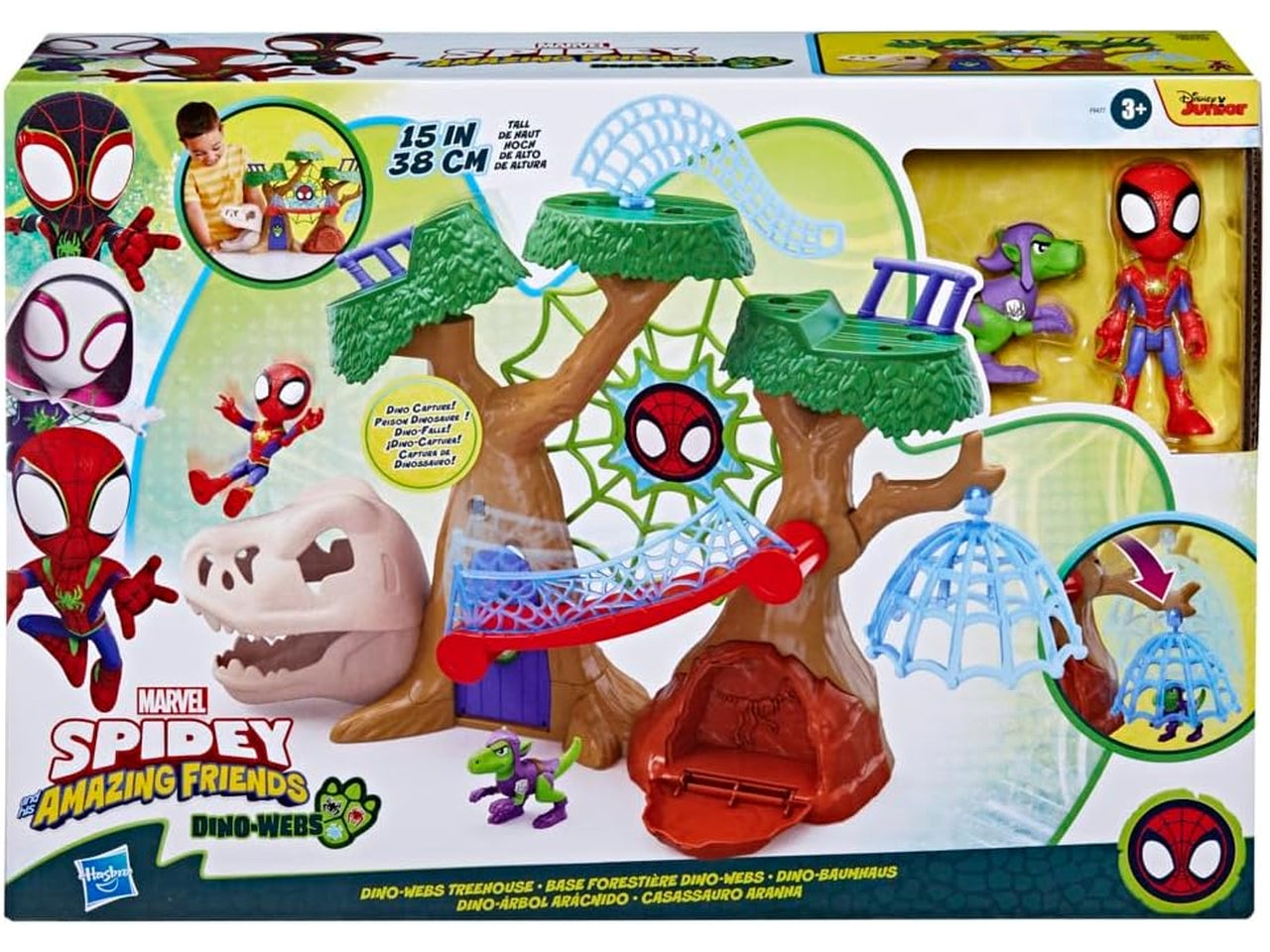 Set Saf La Casa sull'Albero di Spidey e I Suoi Fantastici Amici per Bambini 3+ | Dimensioni 12,4x45,7x31,8 - Hasbro