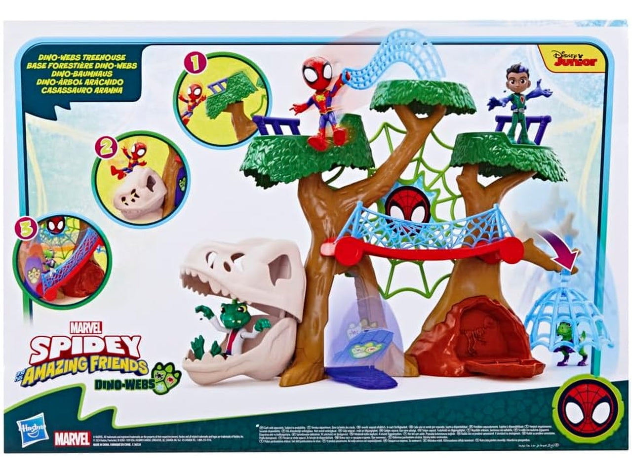 Set Saf La Casa sull'Albero di Spidey e I Suoi Fantastici Amici per Bambini 3+ | Dimensioni 12,4x45,7x31,8 - Hasbro