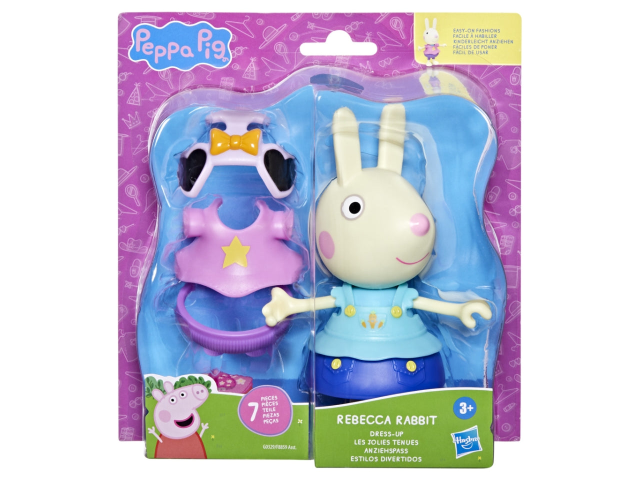 Personaggio Peppa Pig Dress-Up Peppa & Friends: Set Peppa Pig per Bambini 3+ | Dimensioni 6,66x20,32x22,38 - Hasbro