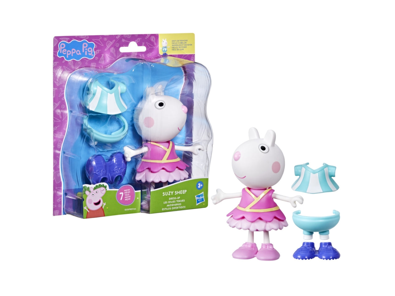 Personaggio Peppa Pig Dress-Up Peppa & Friends: Set Peppa Pig per Bambini 3+ | Dimensioni 6,66x20,32x22,38 - Hasbro