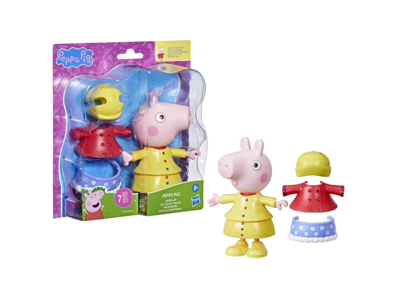 Personaggio Peppa Pig Dress-Up Peppa & Friends: Set Peppa Pig per Bambini 3+ | Dimensioni 6,66x20,32x22,38 - Hasbro