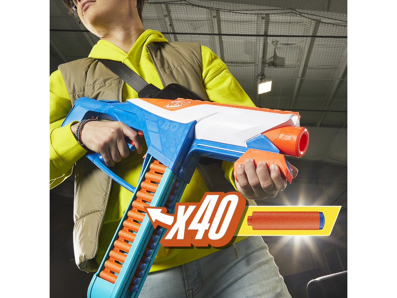 Nerf N-series Infinite 80 Proiettili, Mitraglietta Giocattolo per bambini 8 +