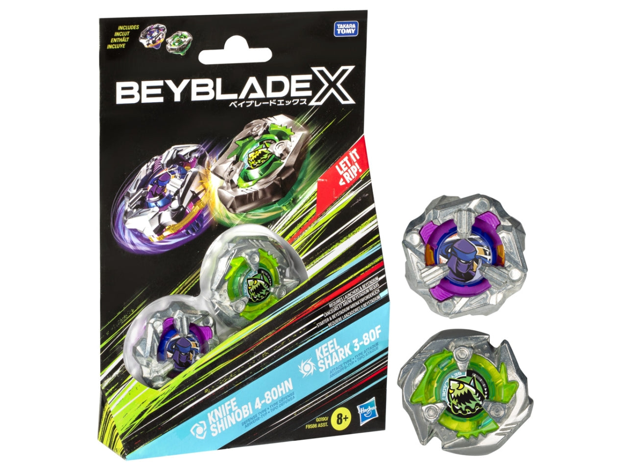 Bey Blade Dual Pack AST: 2 Trottole per Bambini 8+ | Dimensioni 3,175x13,97x20 - Hasbro