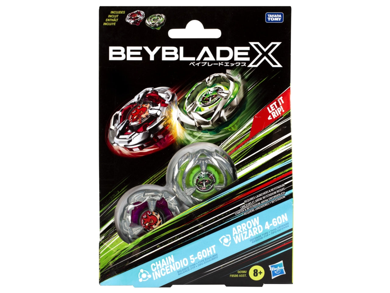 Bey Blade Dual Pack AST: 2 Trottole per Bambini 8+ | Dimensioni 3,175x13,97x20 - Hasbro