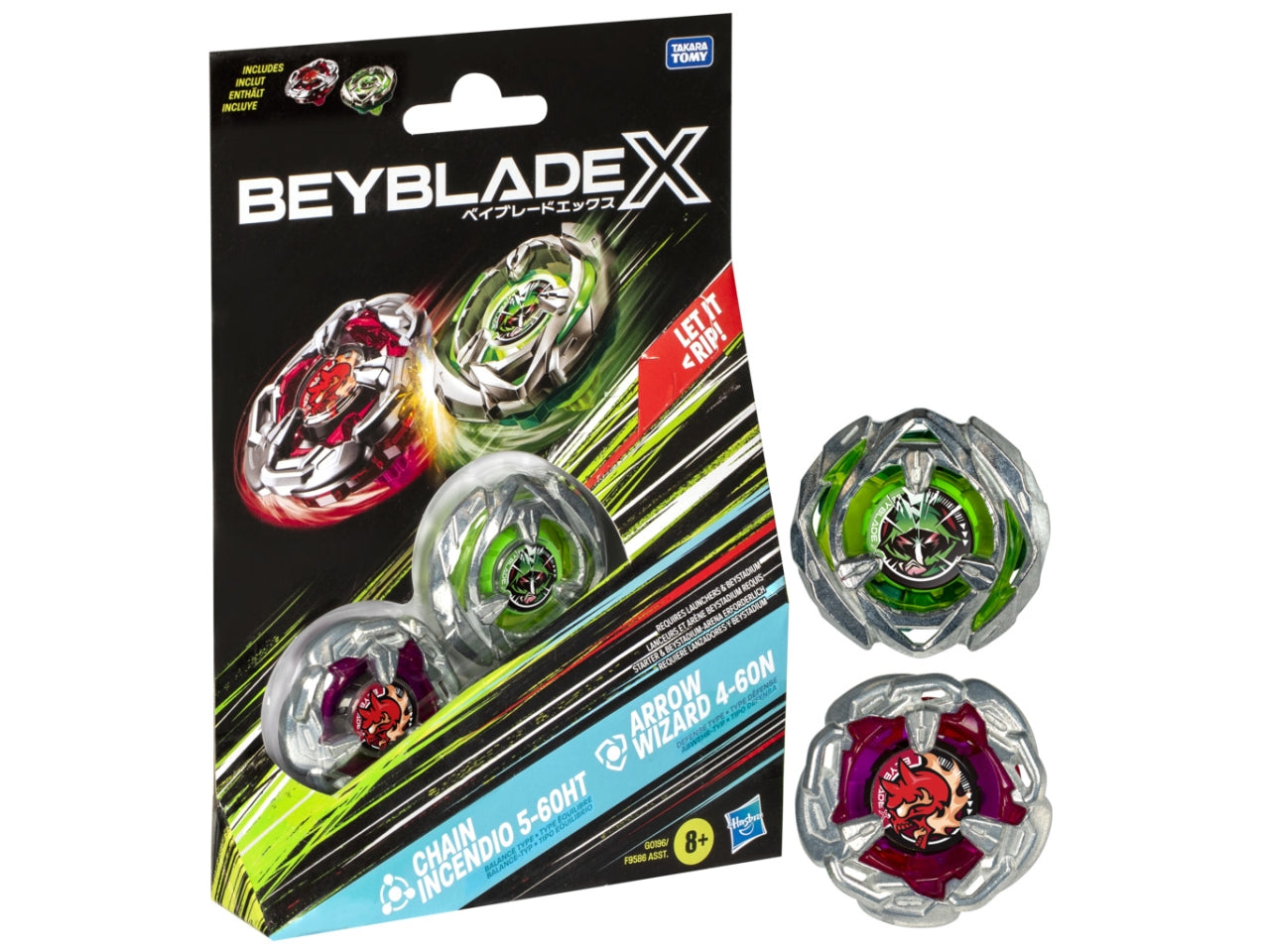 Bey Blade Dual Pack AST: 2 Trottole per Bambini 8+ | Dimensioni 3,175x13,97x20 - Hasbro