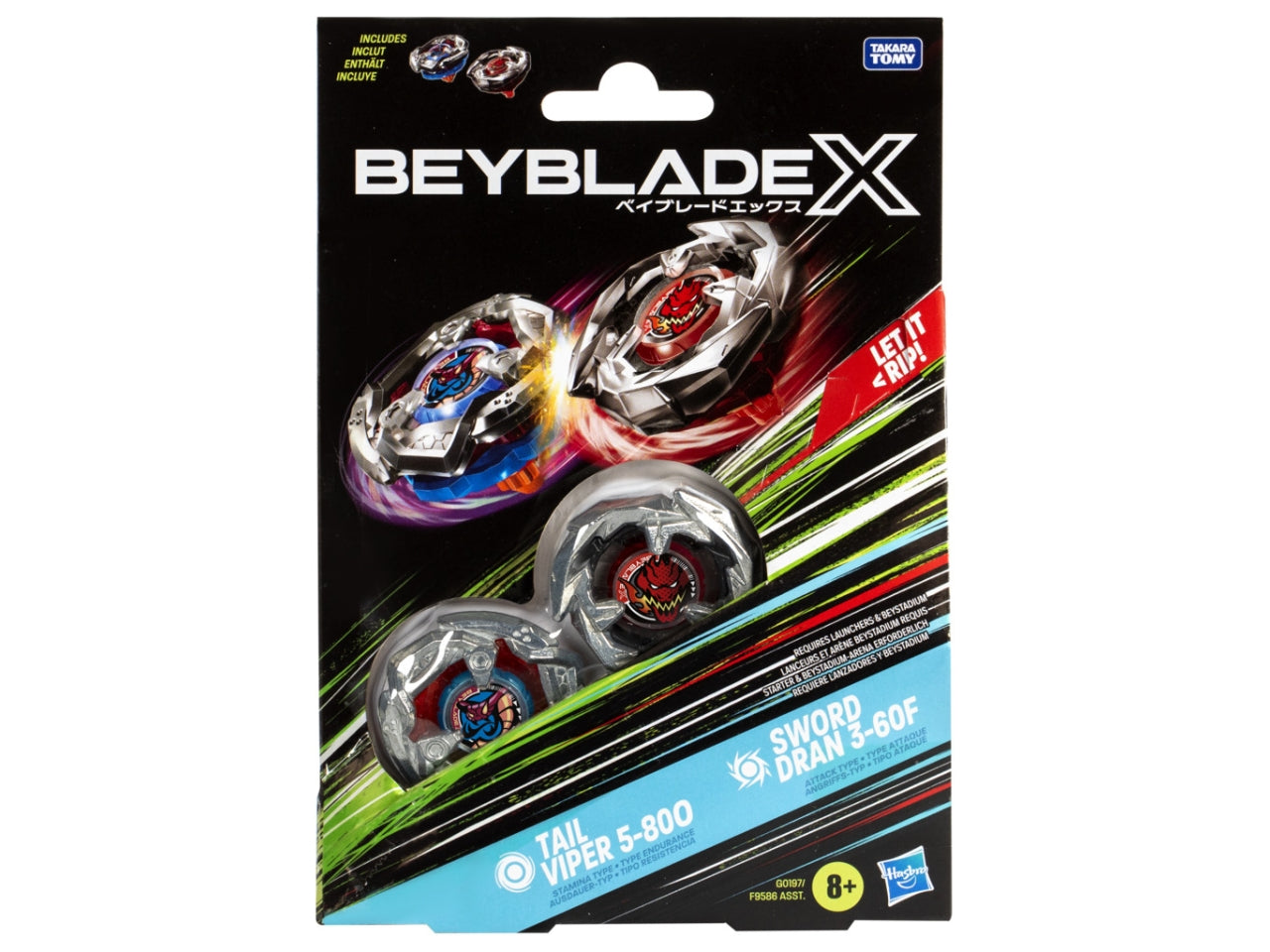 Bey Blade Dual Pack AST: 2 Trottole per Bambini 8+ | Dimensioni 3,175x13,97x20 - Hasbro