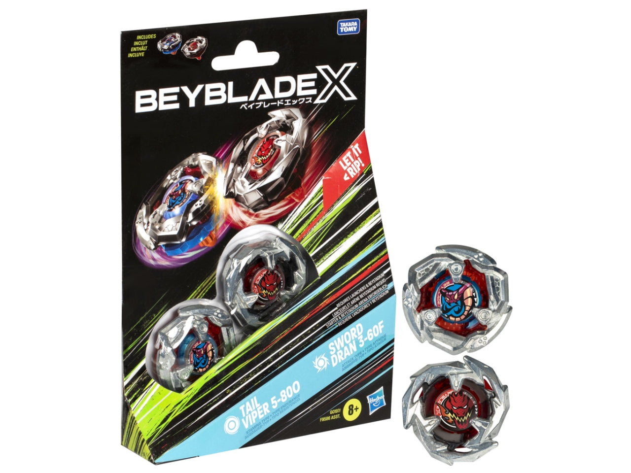 Bey Blade Dual Pack AST: 2 Trottole per Bambini 8+ | Dimensioni 3,175x13,97x20 - Hasbro