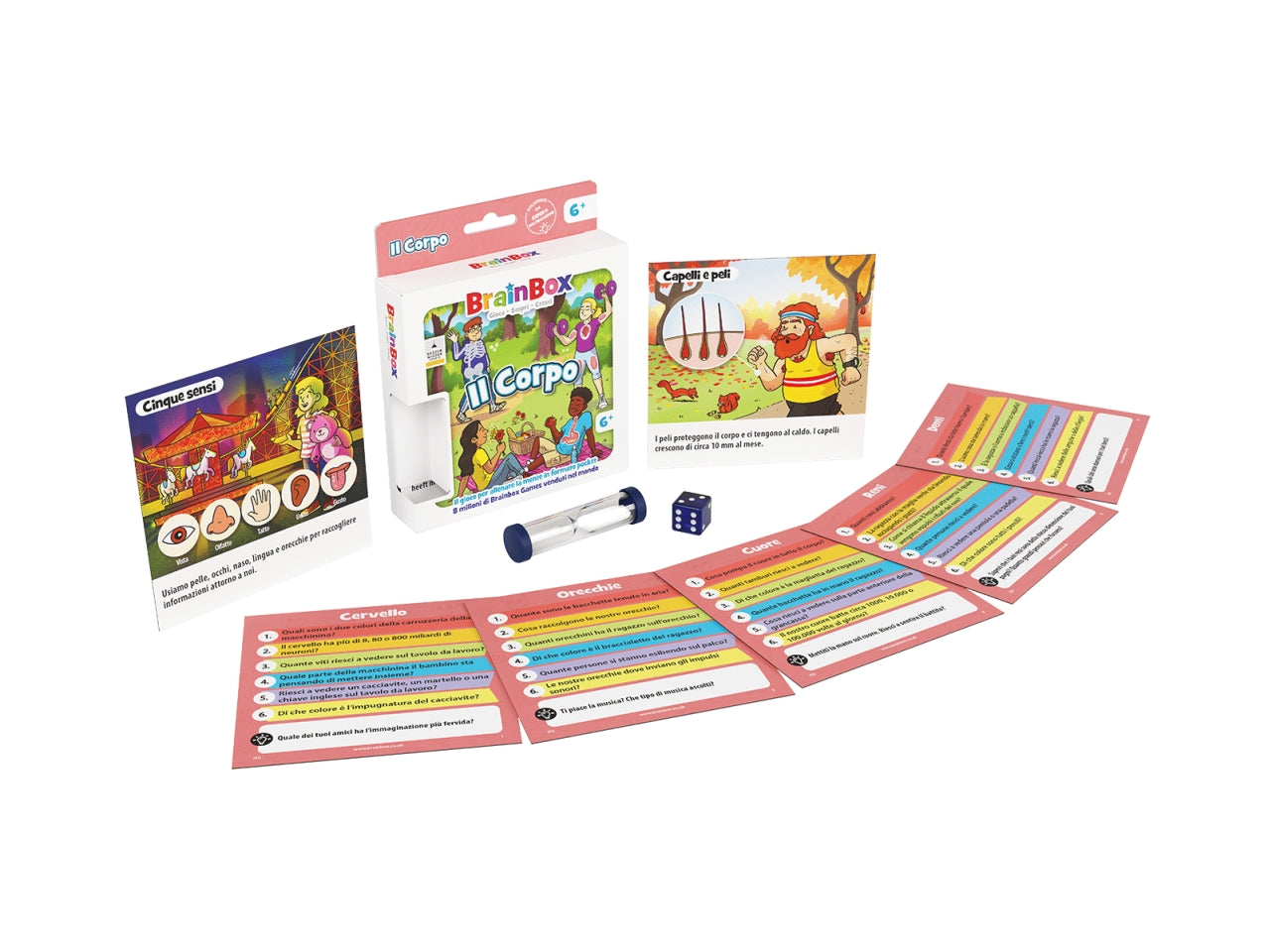 Gioco da Tavolo BrainBox Il Corpo Tascabile, 6+ Anni, 1+ Giocatori, Edizione in Italiano | Asmodee