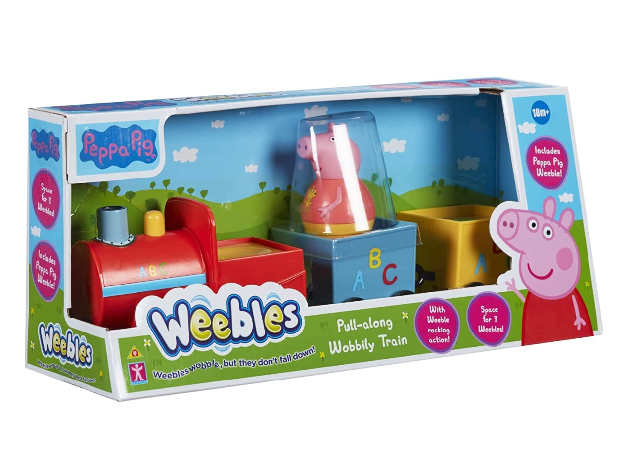 Peppa pig weebles pull-along wobbily train