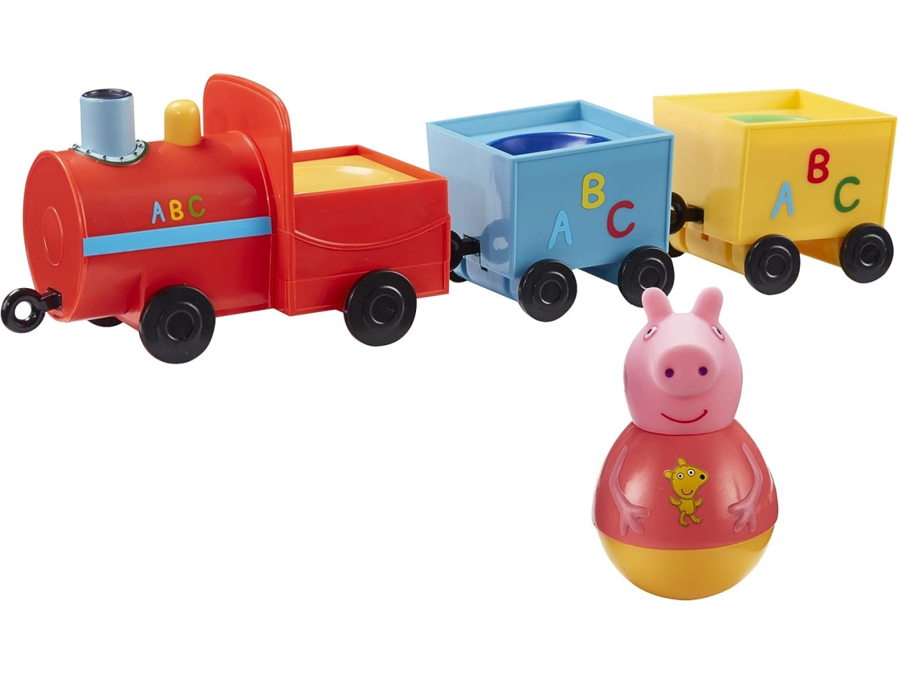 Peppa pig weebles pull-along wobbily train