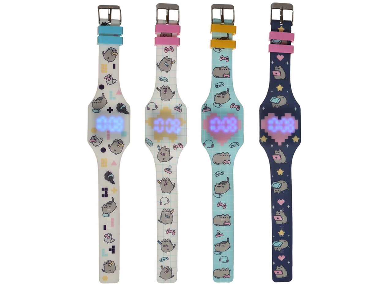 Orologio da polso in silicone con immagini di pusheen il gatto