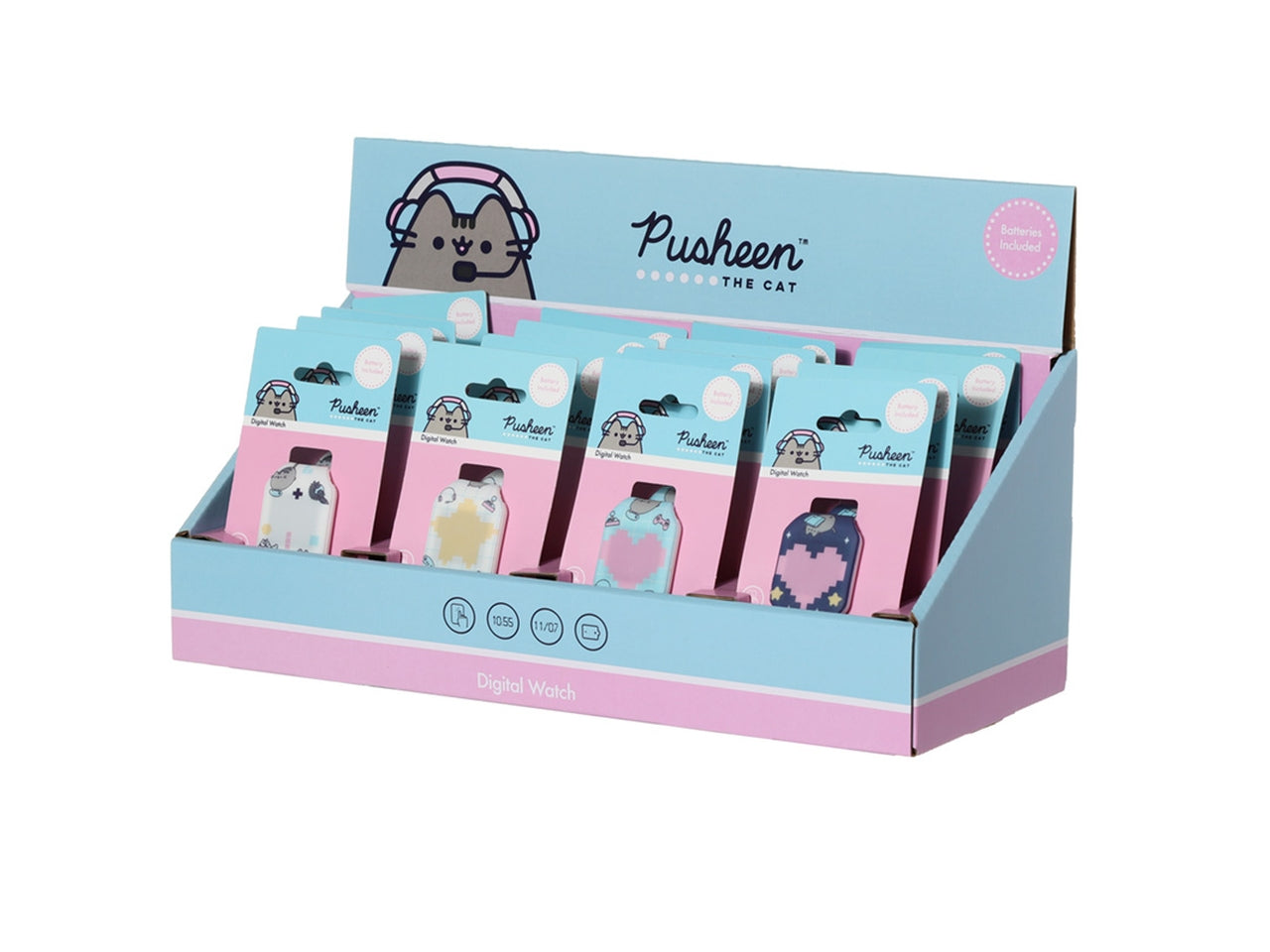 Orologio da polso in silicone con immagini di pusheen il gatto