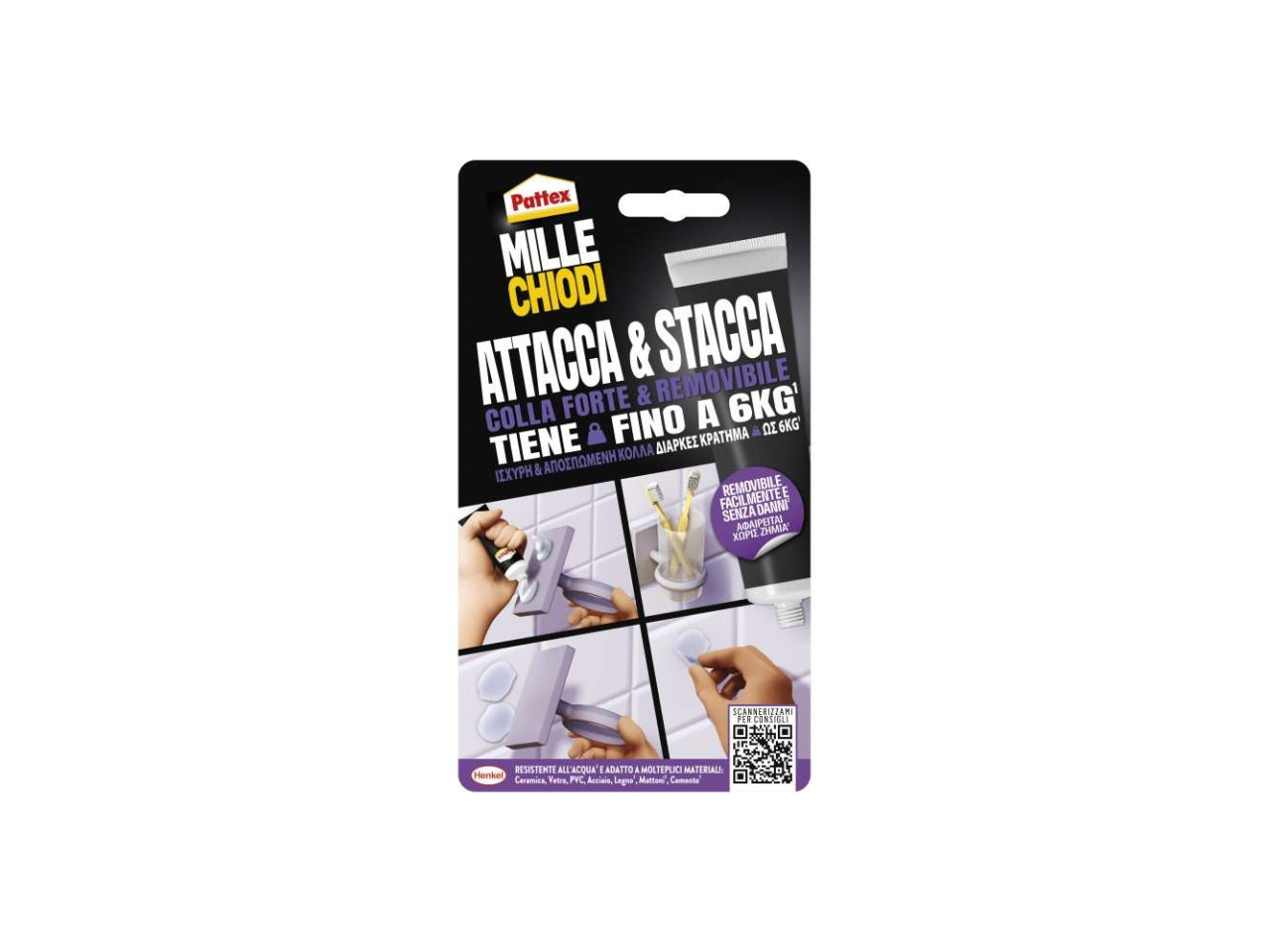 Pattex mille chiodi attacca & stacca 44gr