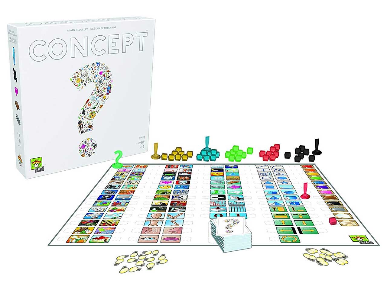 Concept, Gioco da Tavolo di Immaginazione per 4-12 Giocatori, Edizione Italiana - Asmodee