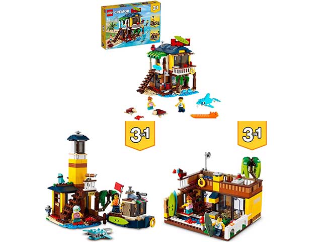 Lego creator surfer beach house 31118