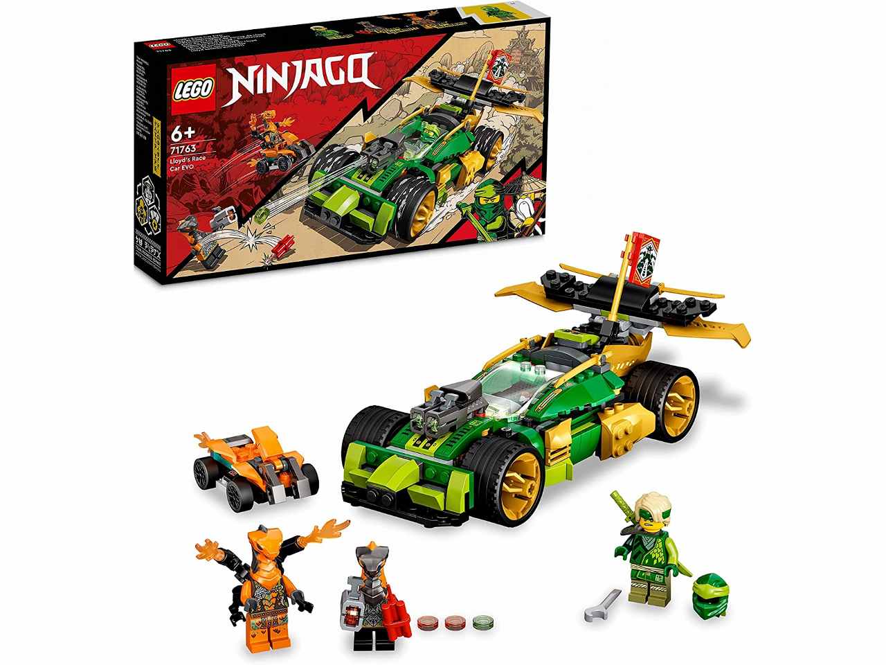 Lego ninjago auto da corsa di lloyd 71763