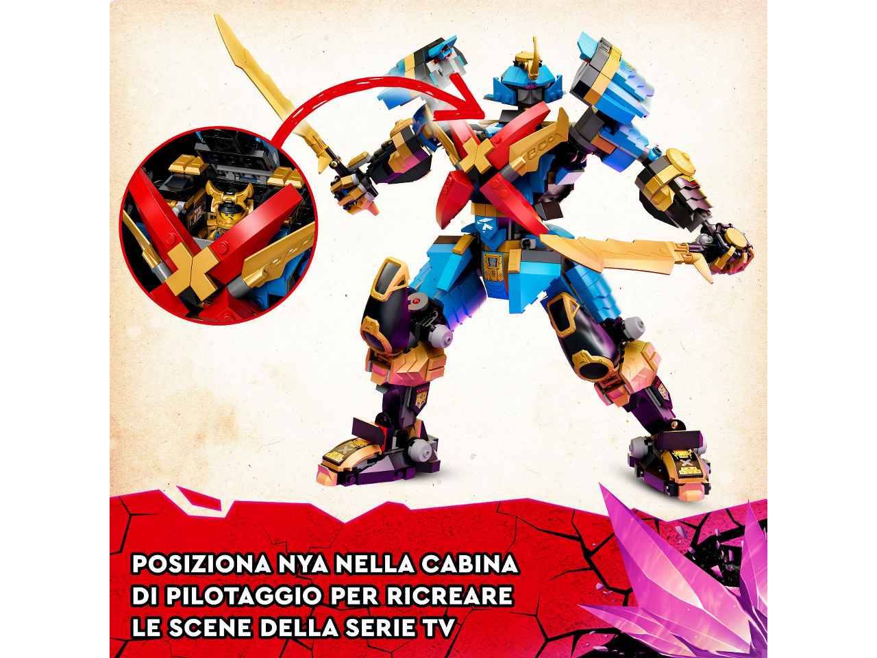 Lego ninjago mech samurai x di nya71775