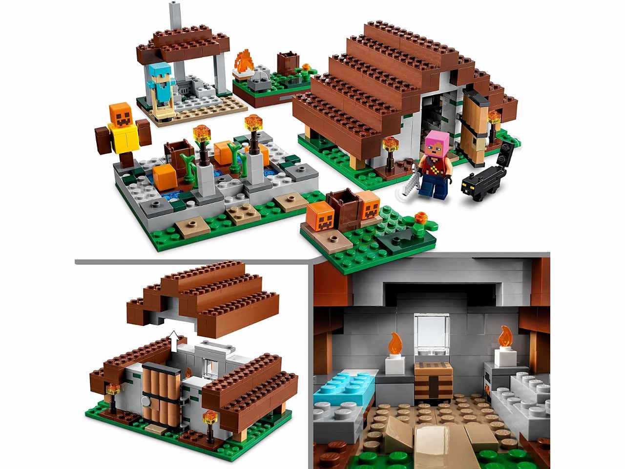 Lego minecraft il villaggio abbandonato 21190