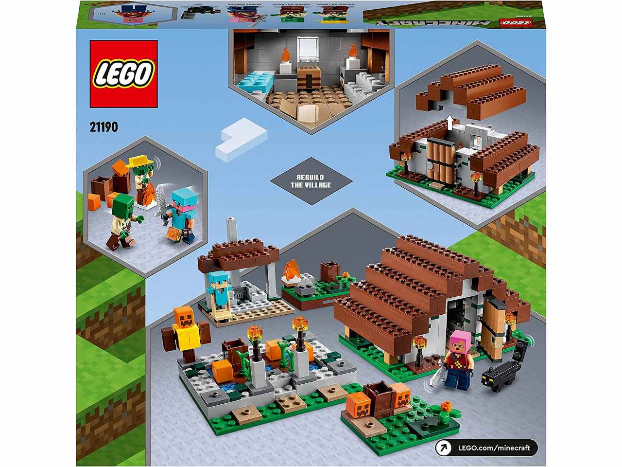 Lego minecraft il villaggio abbandonato 21190