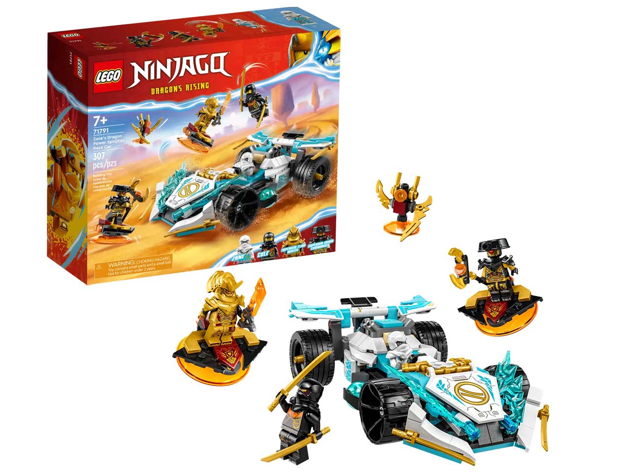 Lego Ninjago Auto da Corsa Spinjitzu Dragon Power 71791