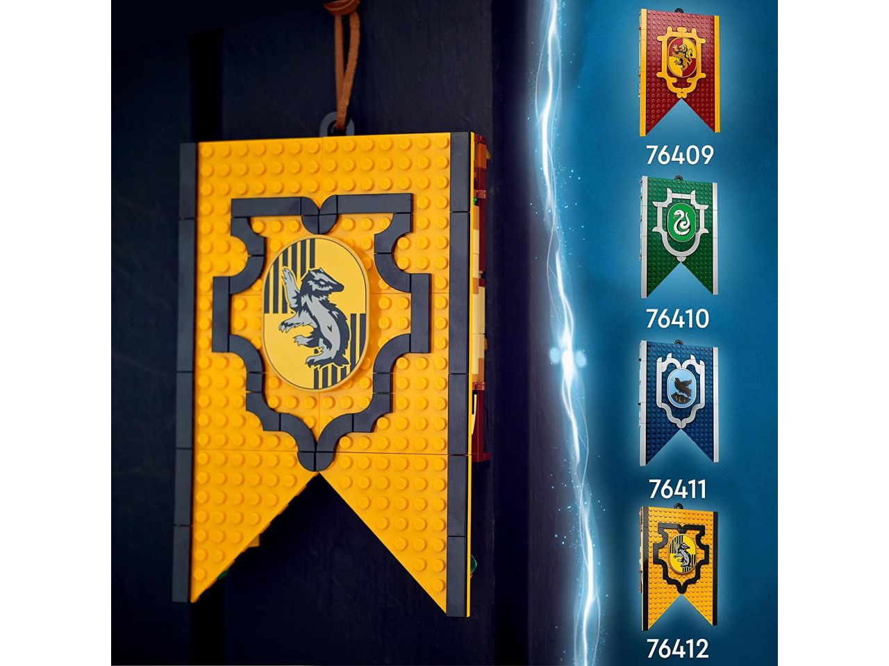 Lego harry potter tm stendardo della casa tassorosso