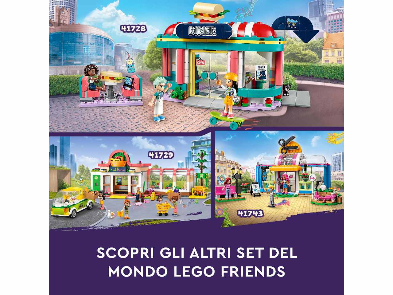 Lego Friends Ristorante nel Centro di Heartlake City 41728