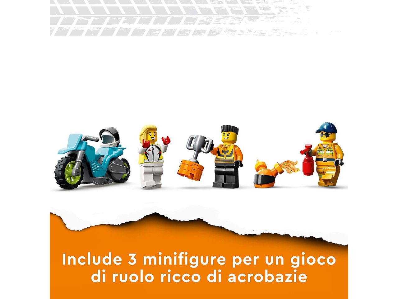 Lego city stuntz stunt truck: sfida dellanello di fuoco