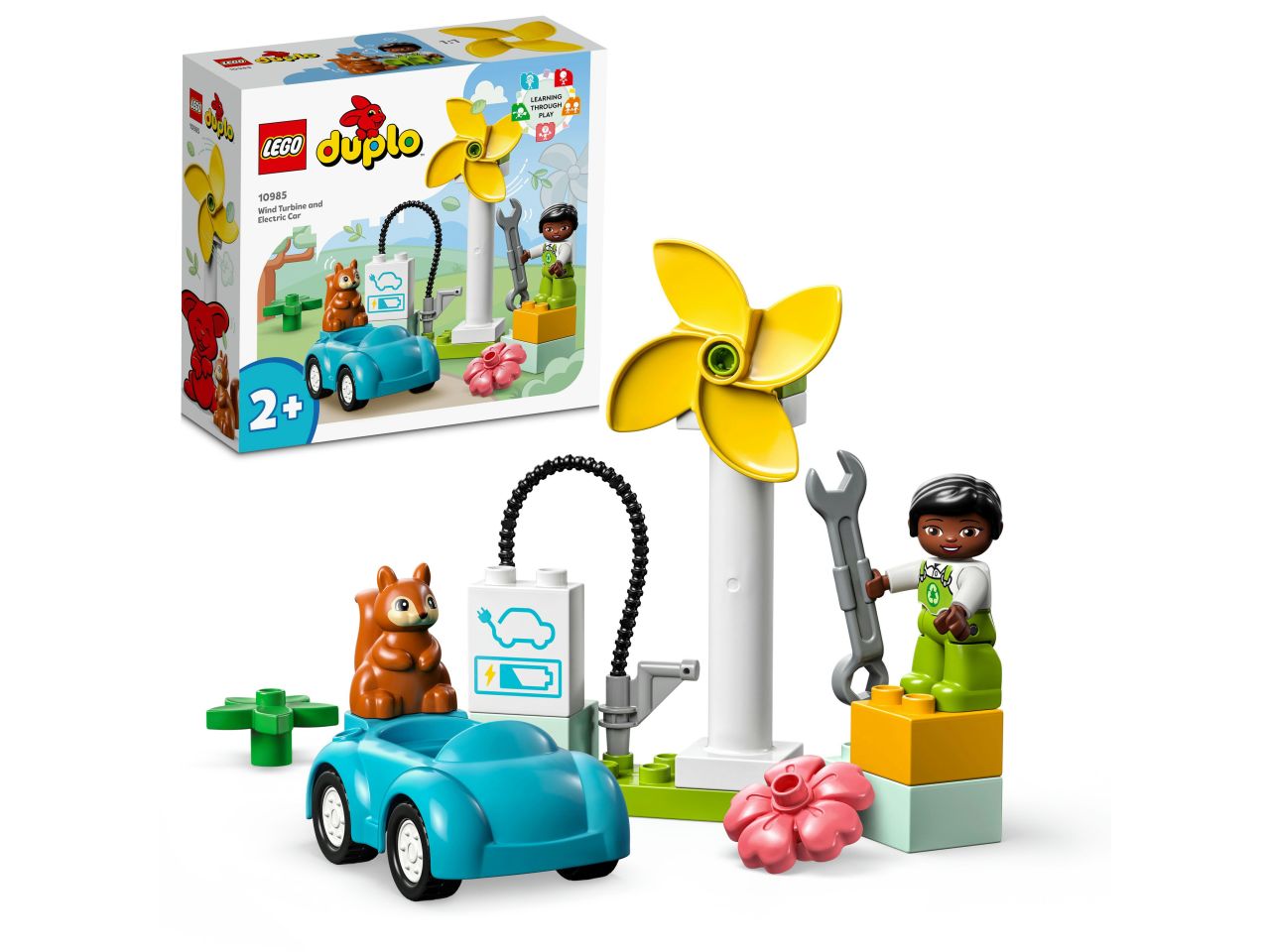 Lego Duplo Town Turbina Eolica e Auto Elettrica 10985