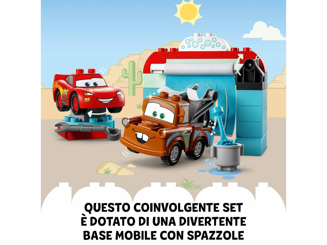 Lego Duplo Disney Pixar Cars Autolavaggio con Saetta McQueen e Cricchetto 10996