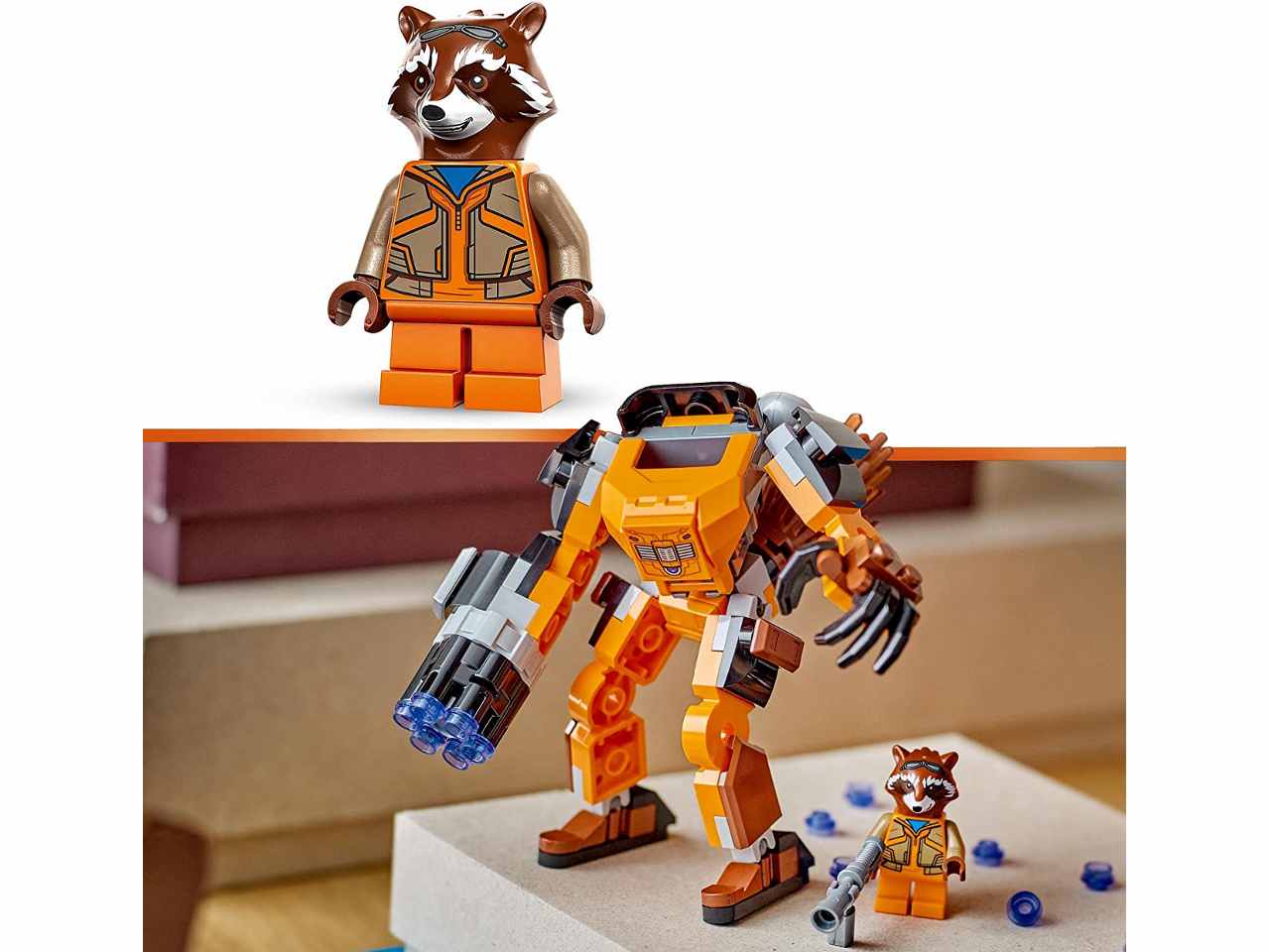 Lego Marvel Armatura Mech Rocket Raccoon 76243