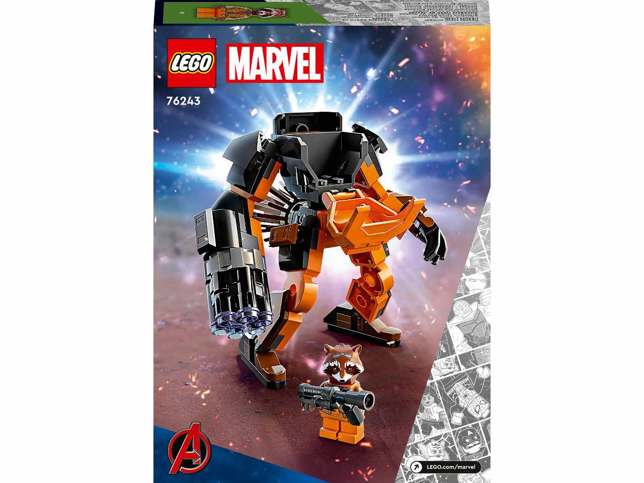 Lego Marvel Armatura Mech Rocket Raccoon 76243