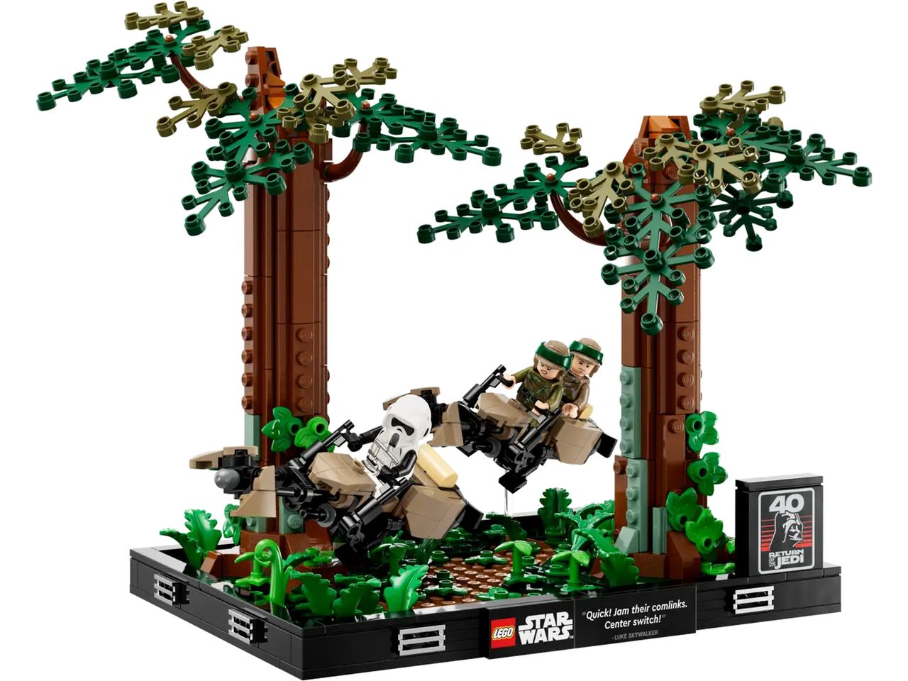 Lego Star Wars Diorama Inseguimento Speeder Endor 75353