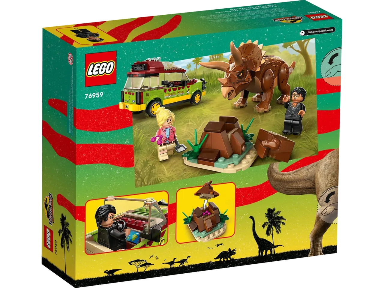 Lego Jurassic Park La Ricerca del Triceratopo 76959