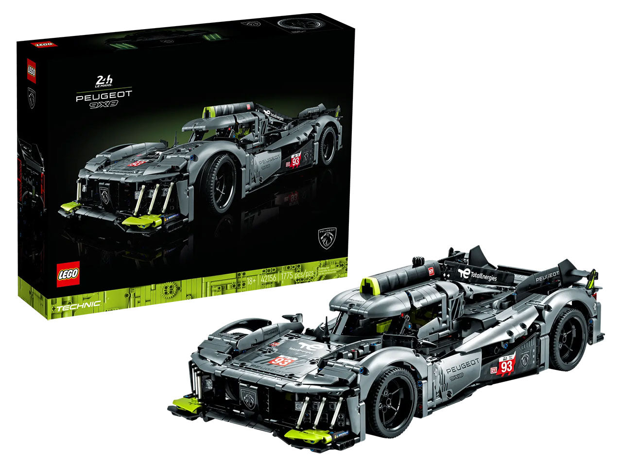 Lego Technic Peugeot 9X8 24H Le Mans Hybrid Hypercar 42156