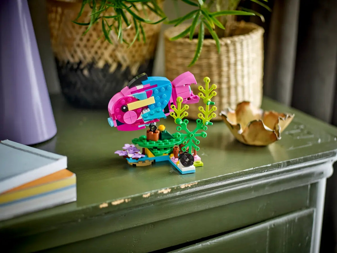 Lego creator pappagallo esotico rosa