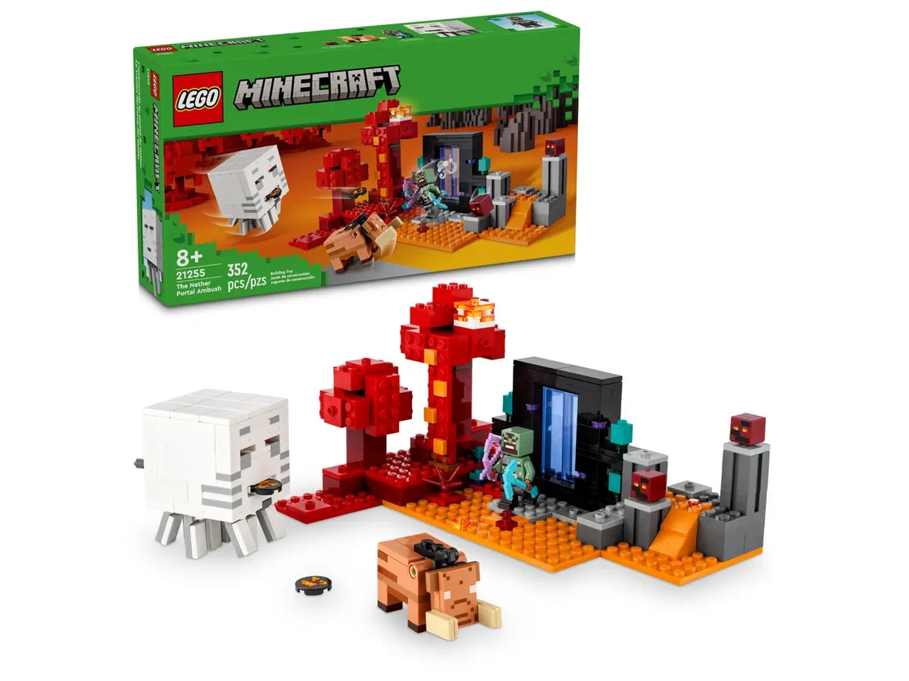 Lego minecraft agguato nel portale del nether