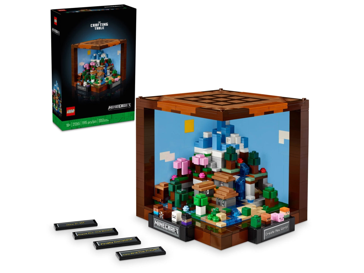 LEGO Minecraft - Il set costruibile del Banco da lavoro con 5 mini-modelli e 8 microfigure 21265