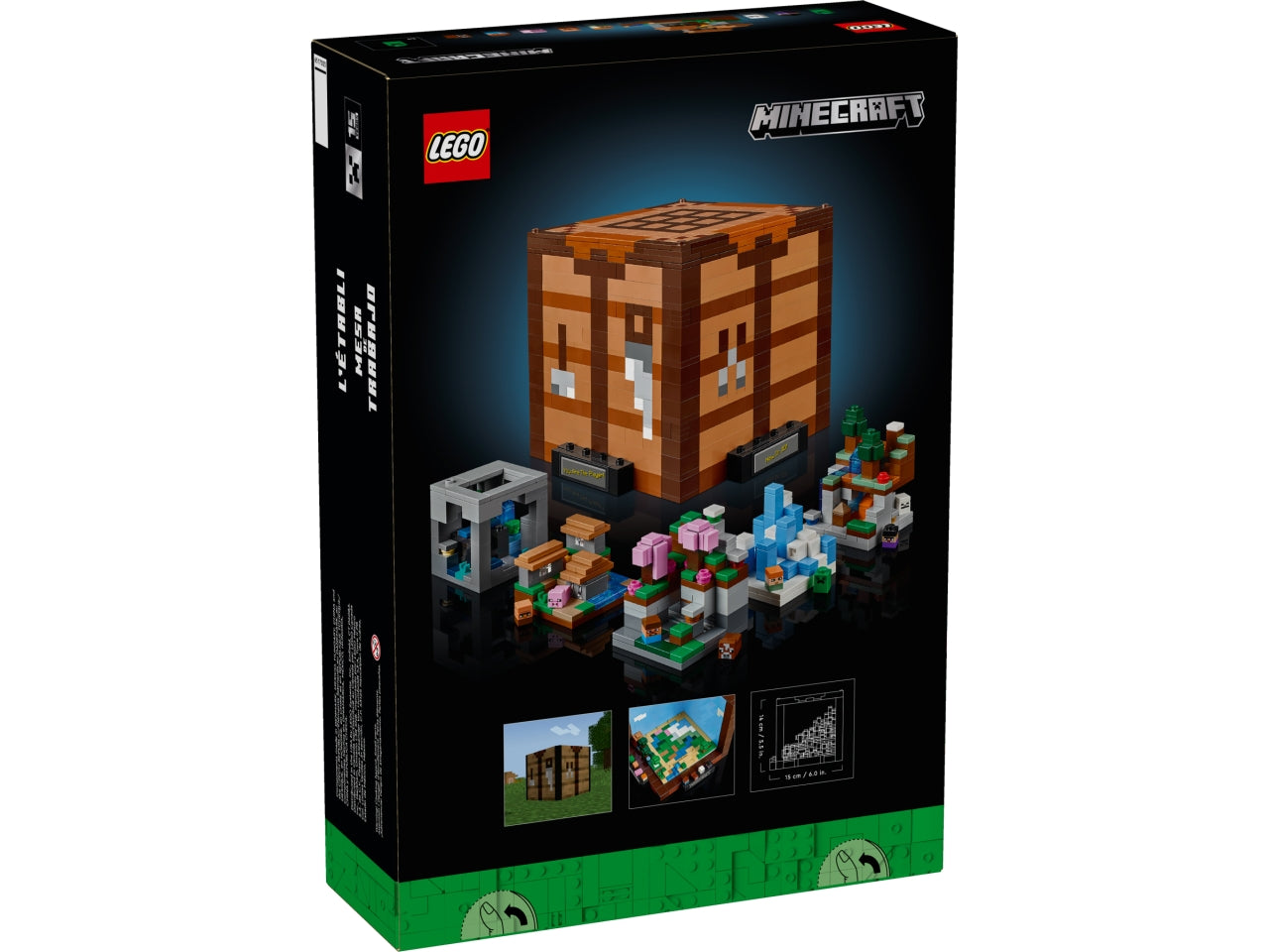 LEGO Minecraft - Il set costruibile del Banco da lavoro con 5 mini-modelli e 8 microfigure 21265