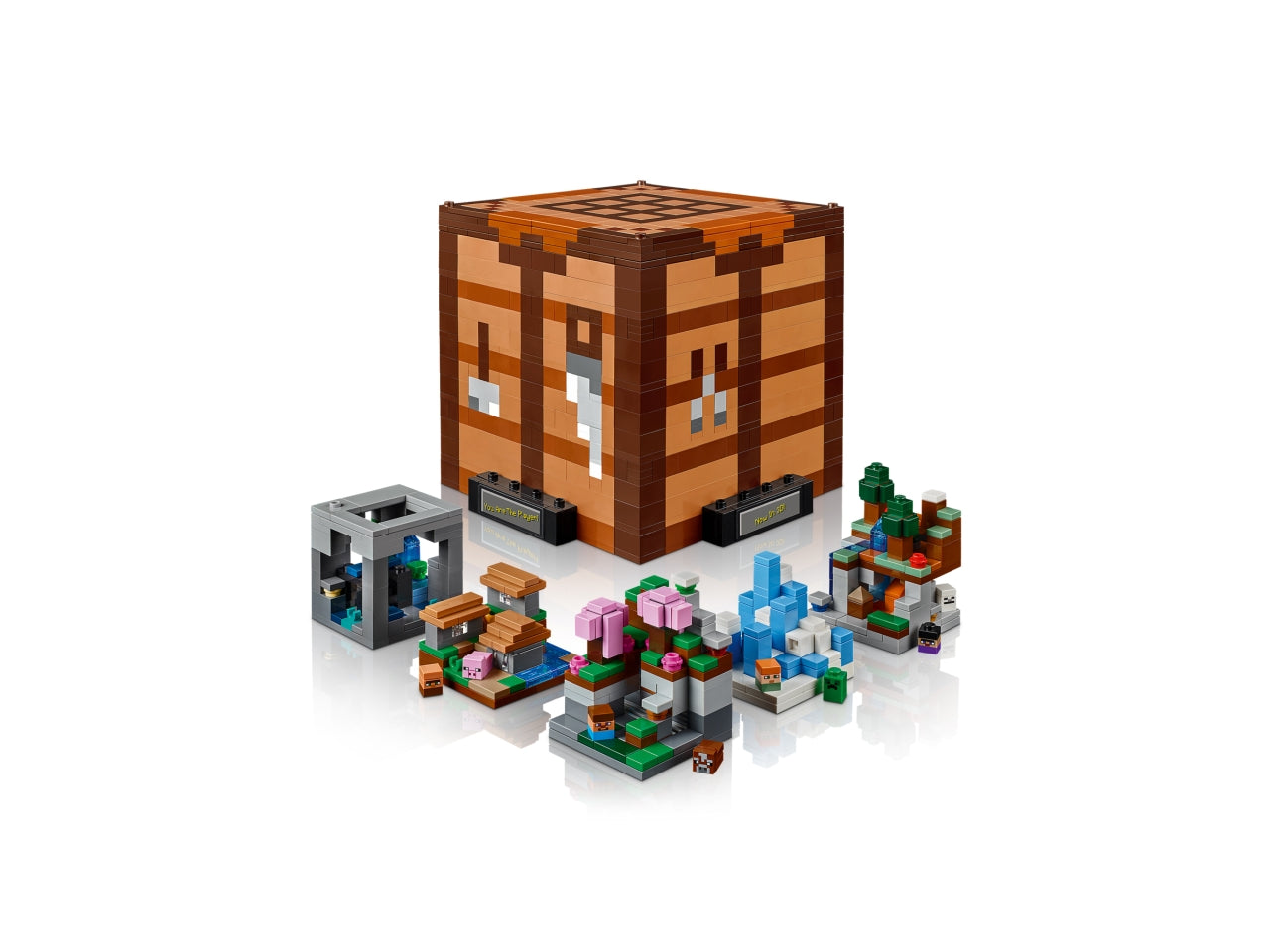 LEGO Minecraft - Il set costruibile del Banco da lavoro con 5 mini-modelli e 8 microfigure 21265