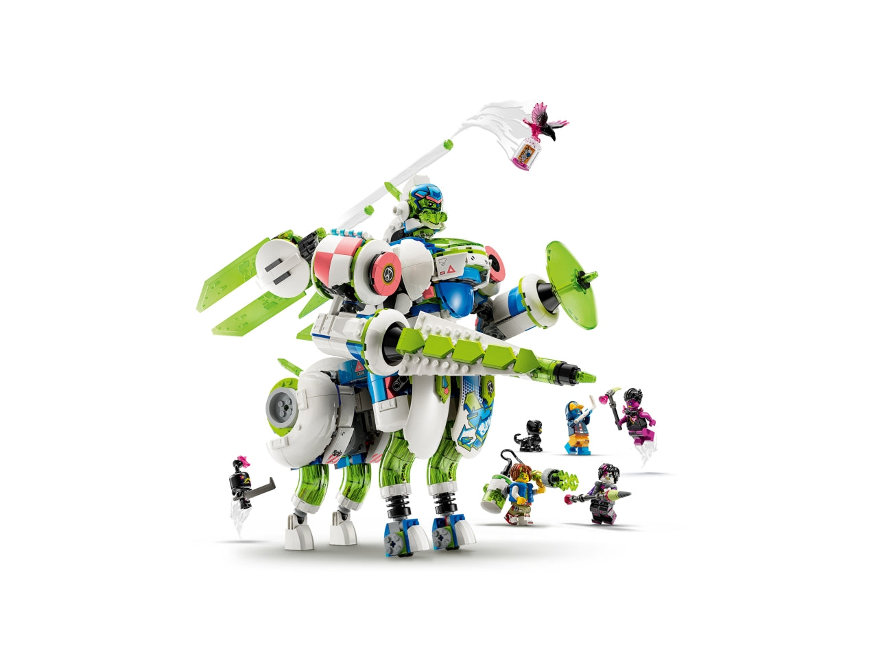 LEGO DREAMZzz Battle Mech di Mateo e Z-Blob, Astronave Trasformabile in 3 Diversi Robot Giocattolo Dotati di Accessori e 4 Minifigure, Giochi Creativi per Bambini e Bambine da 10 Anni in su 71485