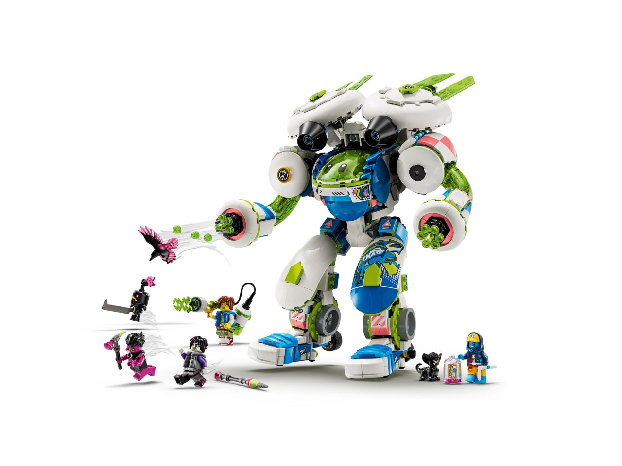 LEGO DREAMZzz Battle Mech di Mateo e Z-Blob, Astronave Trasformabile in 3 Diversi Robot Giocattolo Dotati di Accessori e 4 Minifigure, Giochi Creativi per Bambini e Bambine da 10 Anni in su 71485