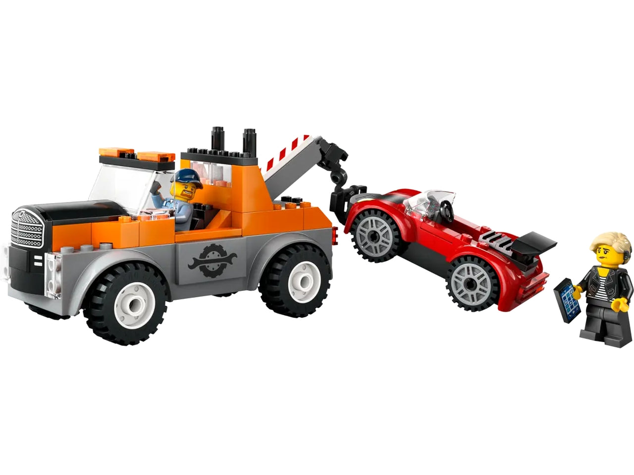 Lego City Great Vehicles Autogrù e officina auto sportive, set di costruzioni in scatola da 101 pezzi, per bambino 4+ anni 60435