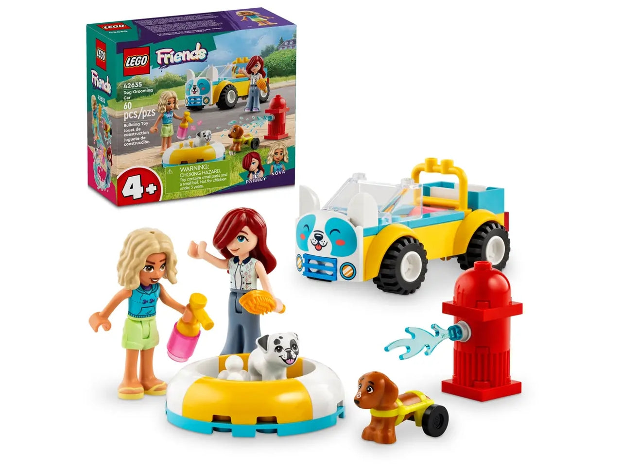 Lego Friends Auto per la Toelettatura dei Cani, set mattoncini in scatola da 60 pezzi, per bambini 4+ anni 42635