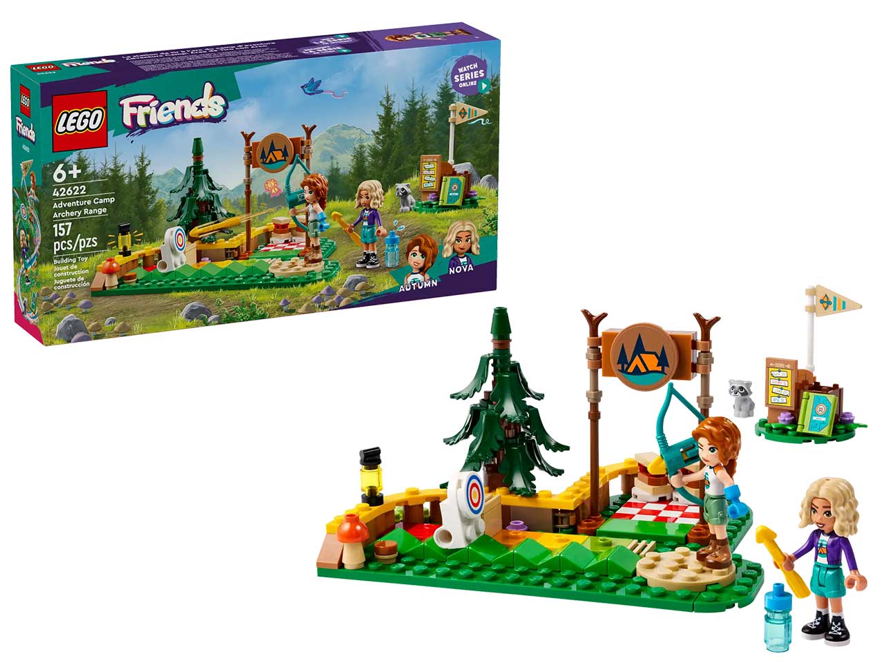 Lego Friends Tiro con lArco al Campo Avventure, set di costruzioni in scatola da 157 pezzi, per bambine 6+ anni 42622