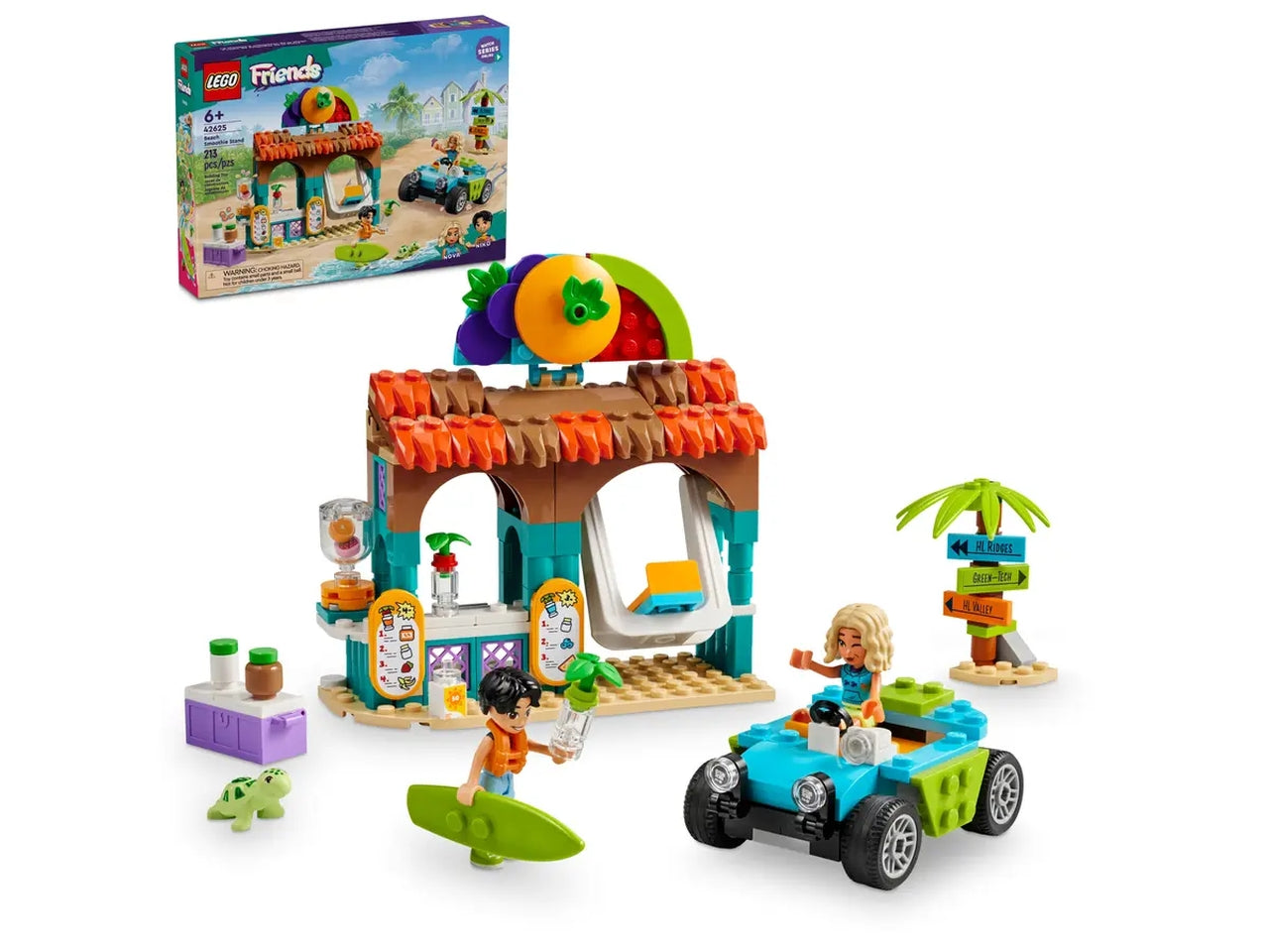 Lego Friends Bancarella dei Frullati sulla Spiaggia, set costruzioni in scatola da 213 pezzi, per bambine 6+ anni 42625