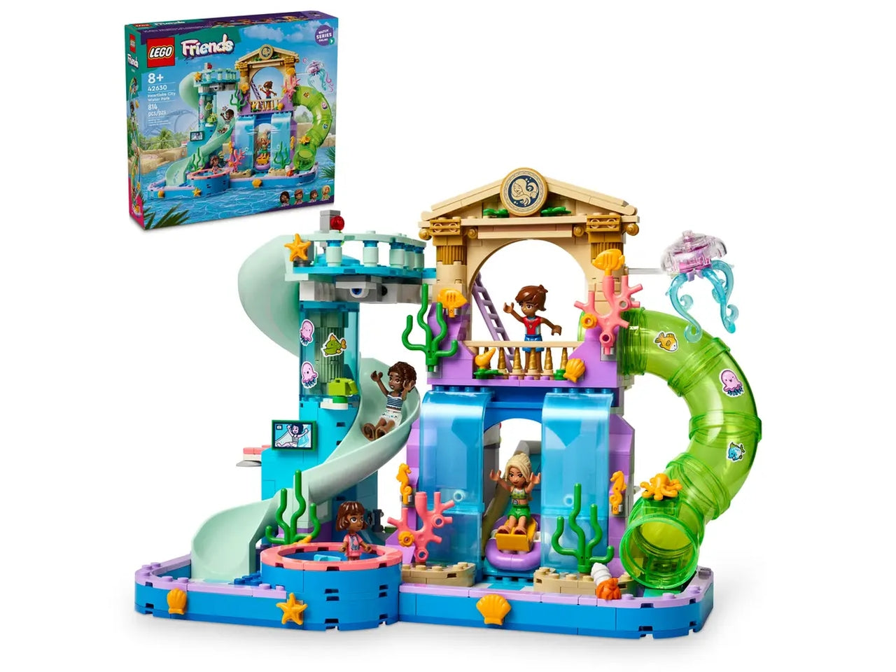 Lego Friends Parco Acquatico di Heartlake City, set costruzioni in scatola da 814 pezzi, per bambine 8+ anni 42630