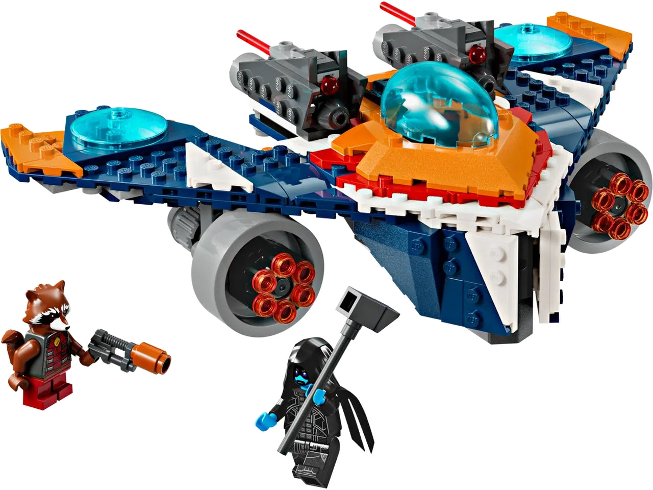 Lego super heroes marvel warbird di rocket vs. ronan